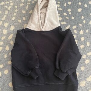 Zara Kids Black and Cream Hoodie